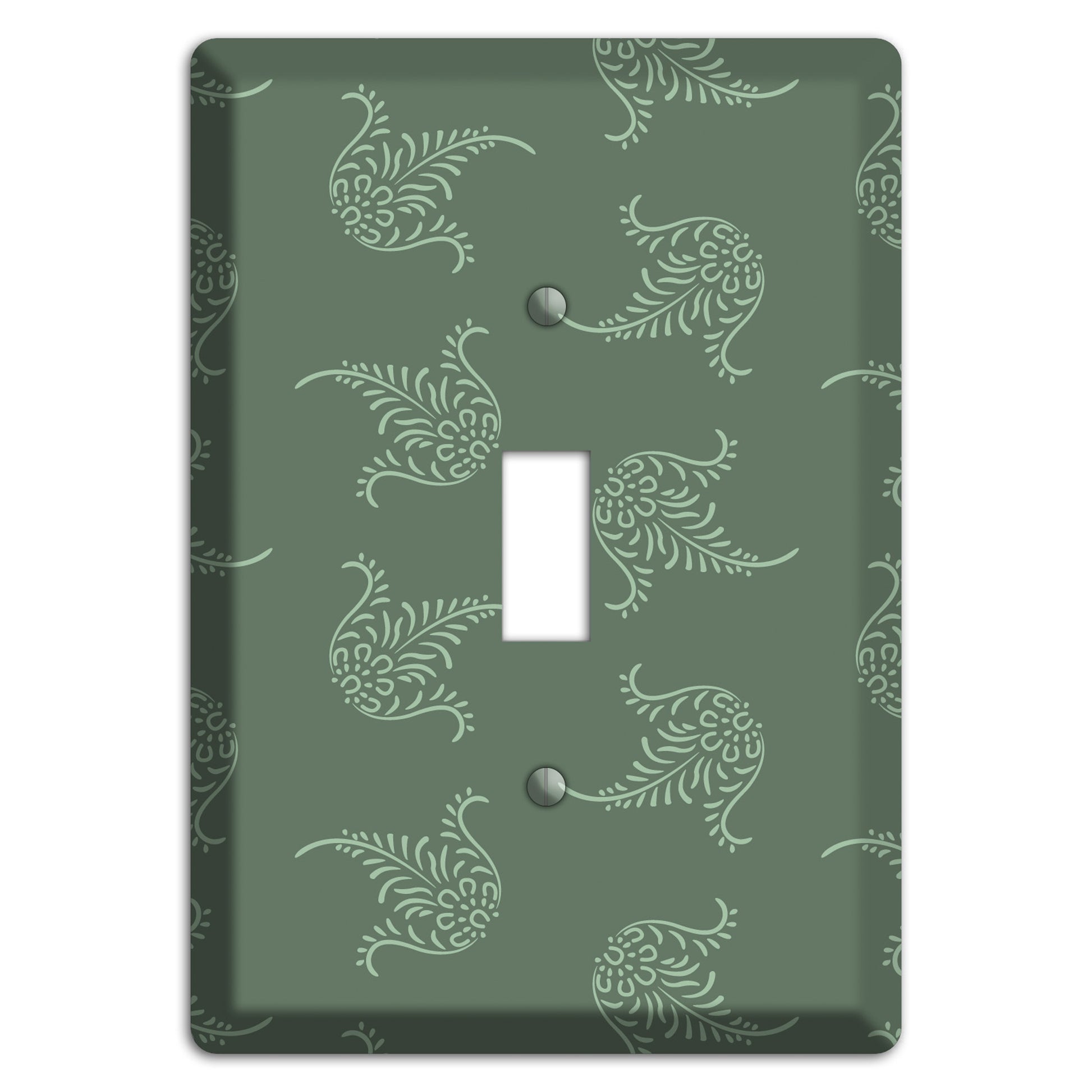 Moss Trefoil Cartouche Cover Plates