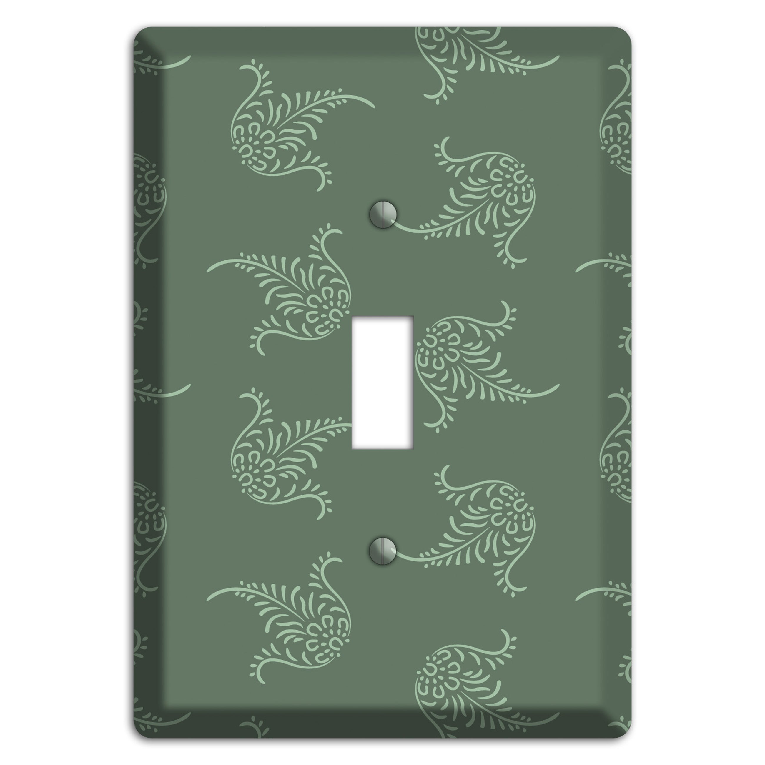 Moss Trefoil Cartouche Cover Plates