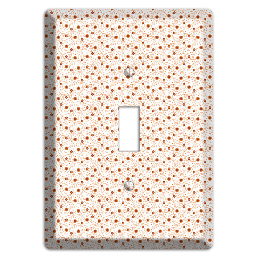 Tiny White Vine Floral Cover Plates