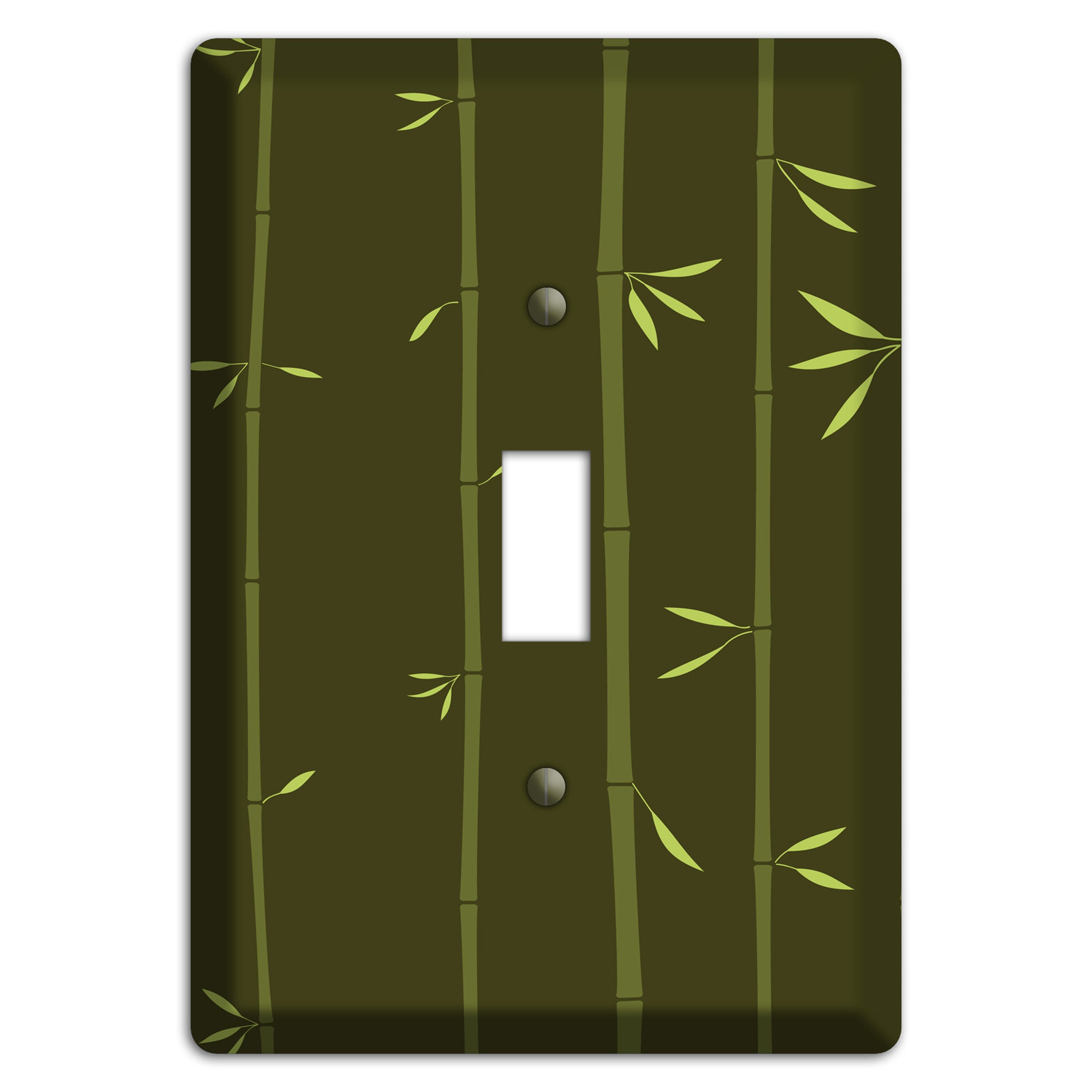 Dark Green Bamboo Cover Plates