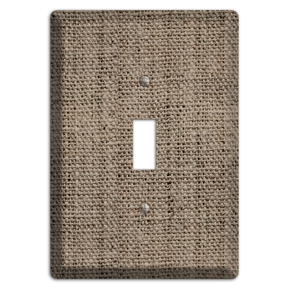 Sand Dune Burlap Cover Plates