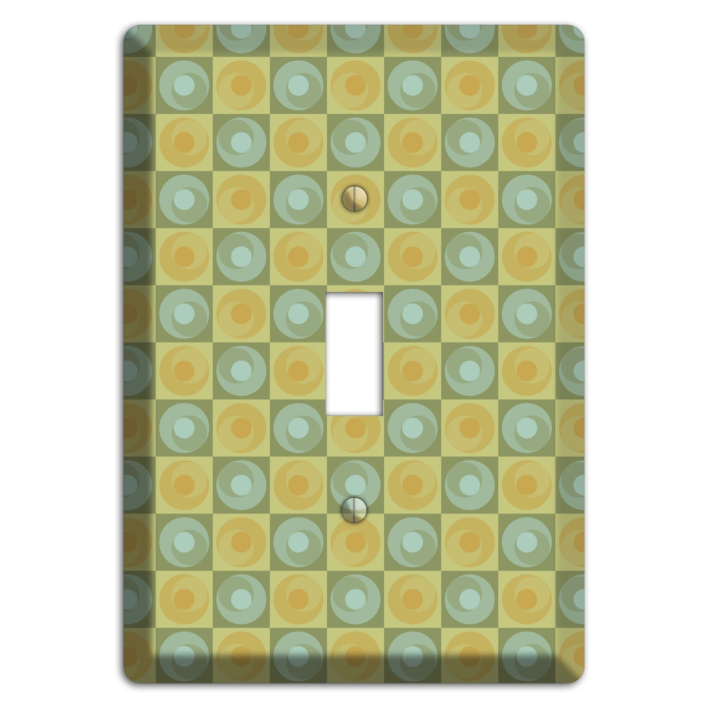 Green and Yellow Squares Cover Plates