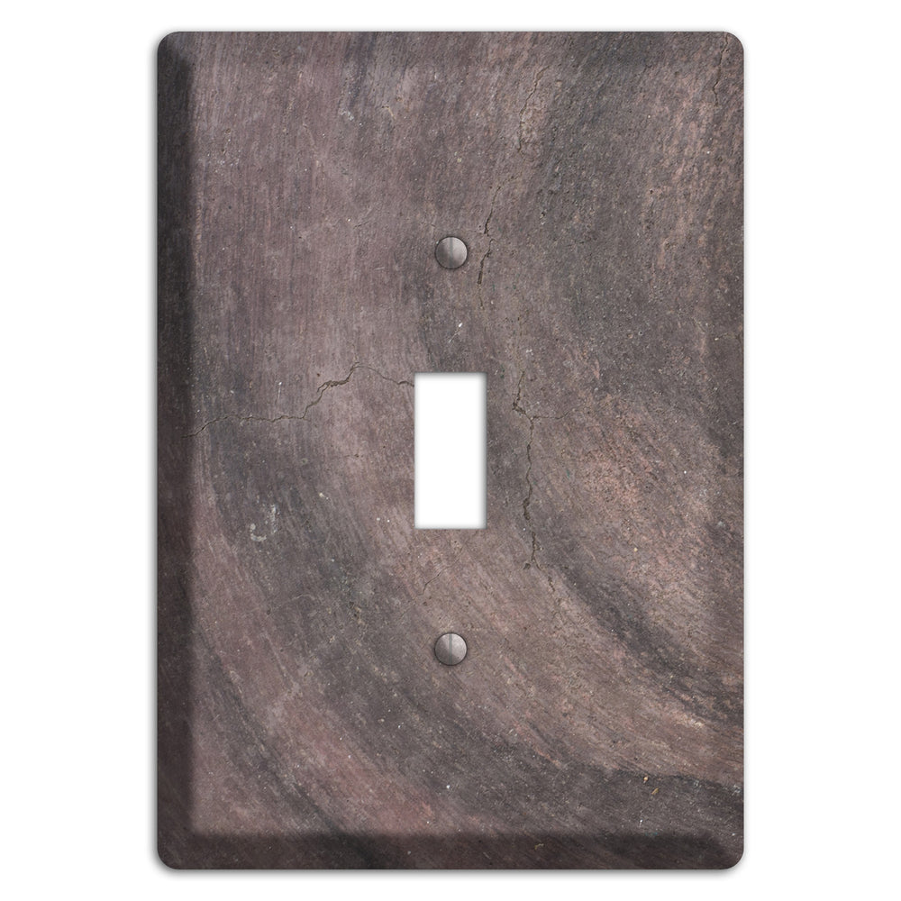 Brown Swirl Concrete Cover Plates