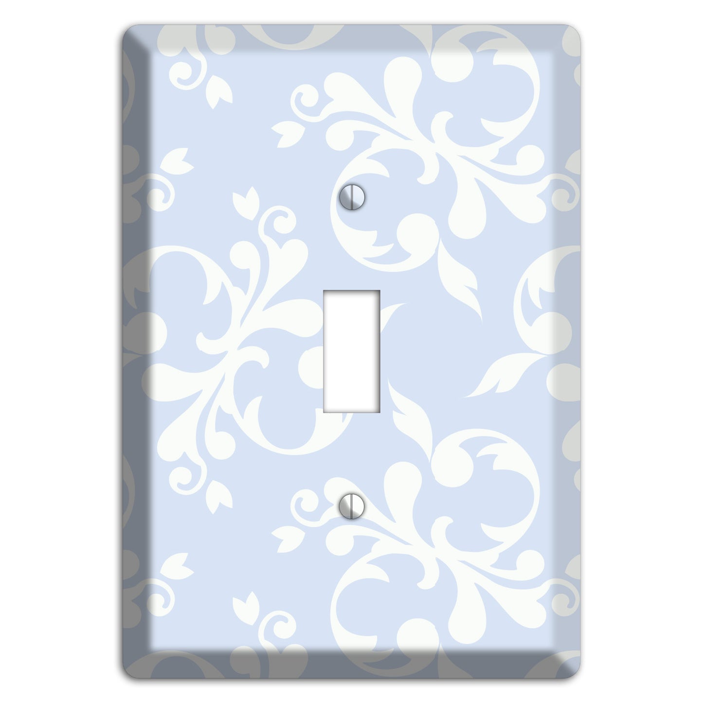 Light Blue Victorian Toile Cover Plates