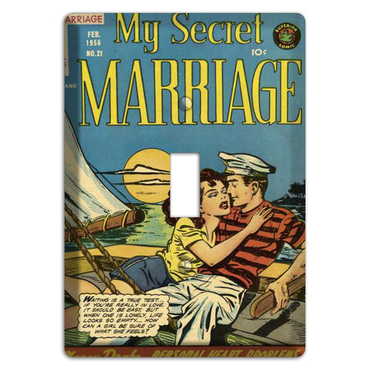 My Secret Marriage Vintage Comics Cover Plates