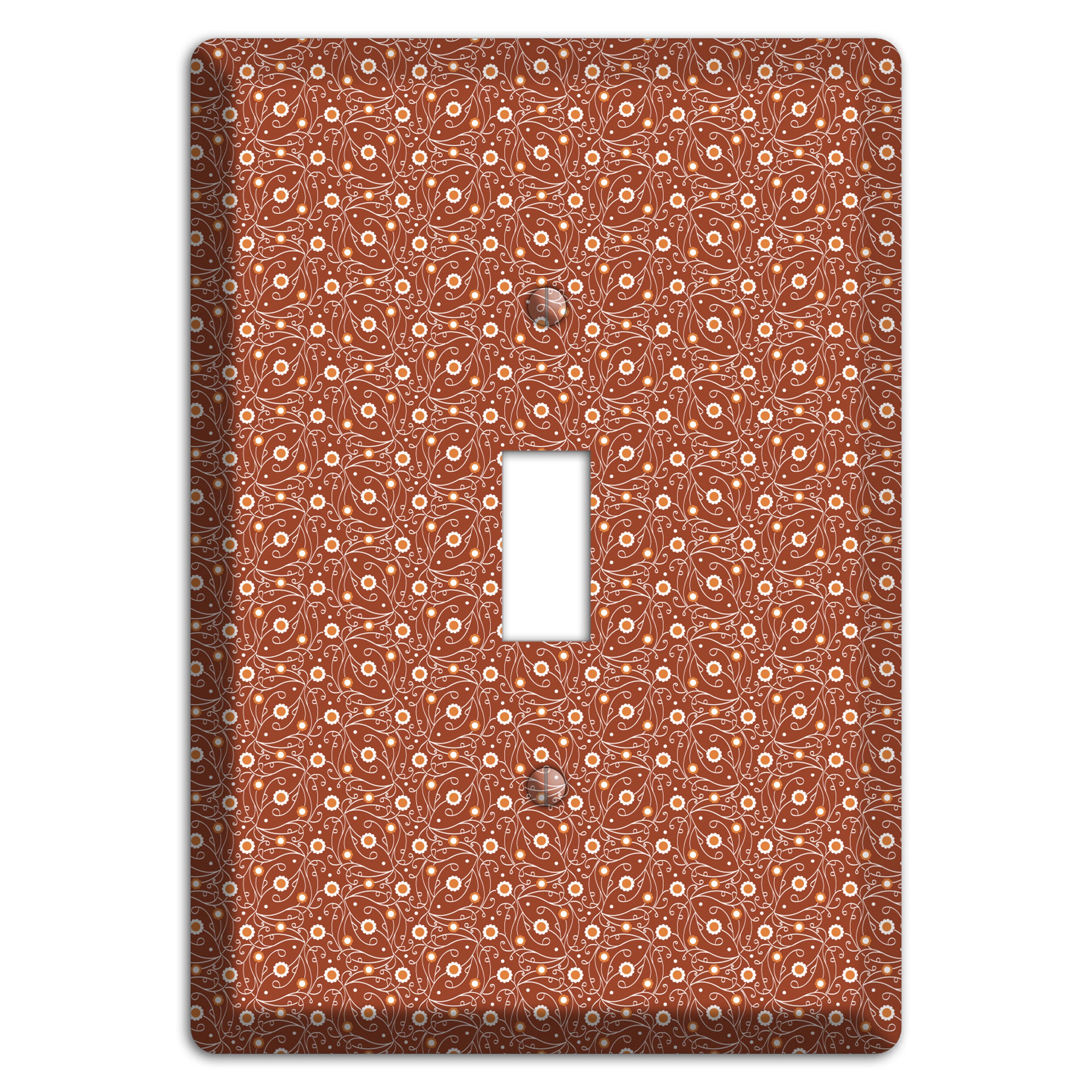 Tiny Brown Vine Floral Cover Plates