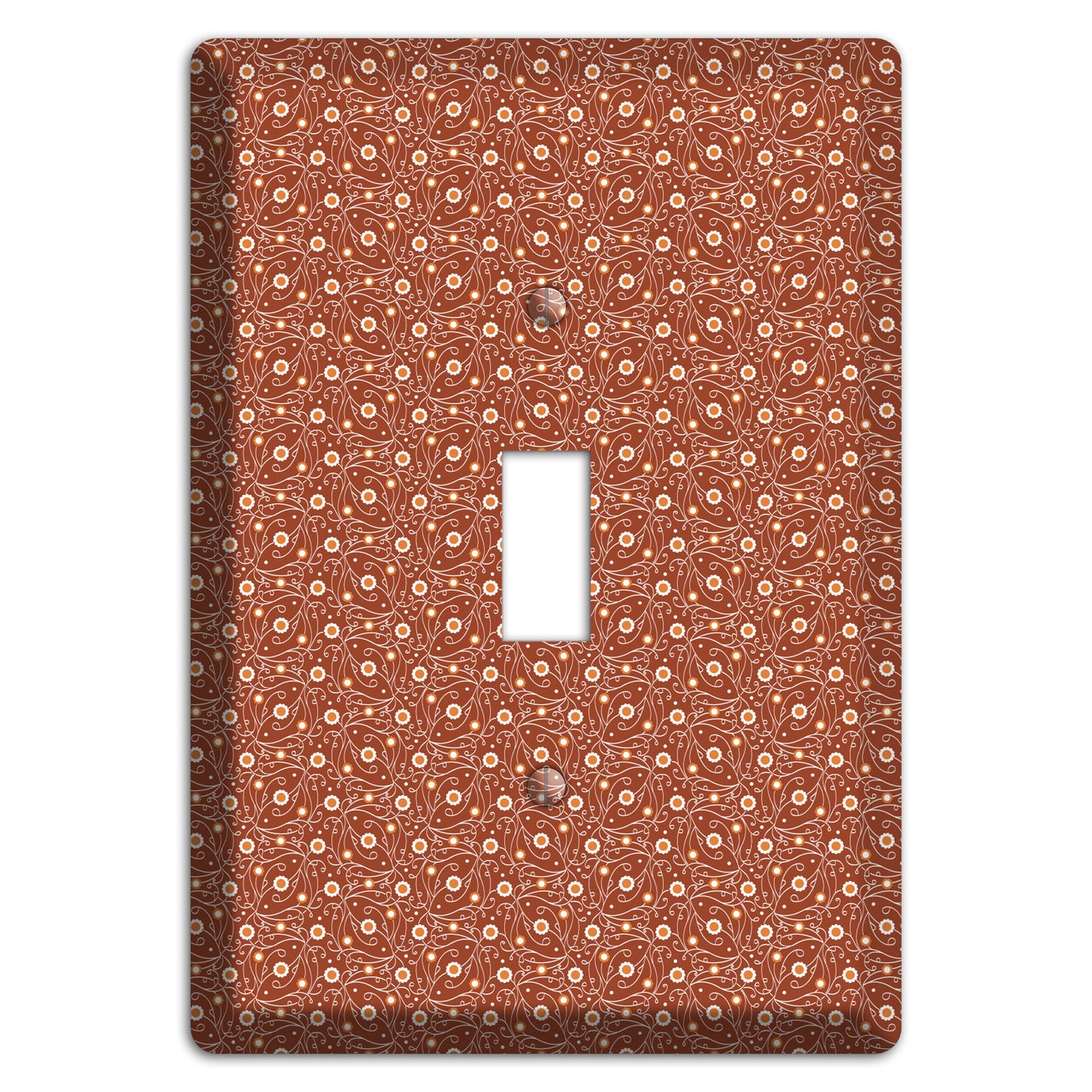 Tiny Brown Vine Floral Cover Plates