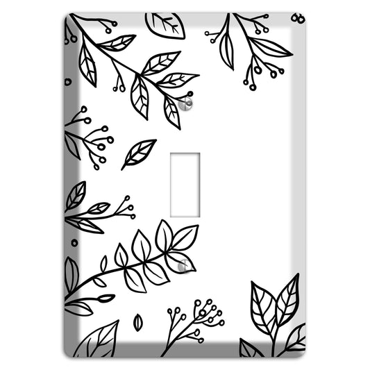 Hand-Drawn Floral 28 Cover Plates