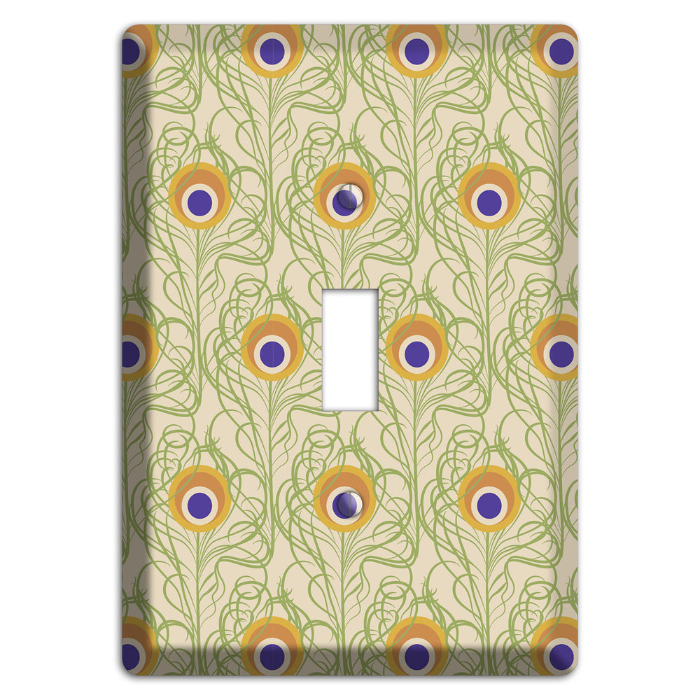Nouveau Peacock Cover Plates