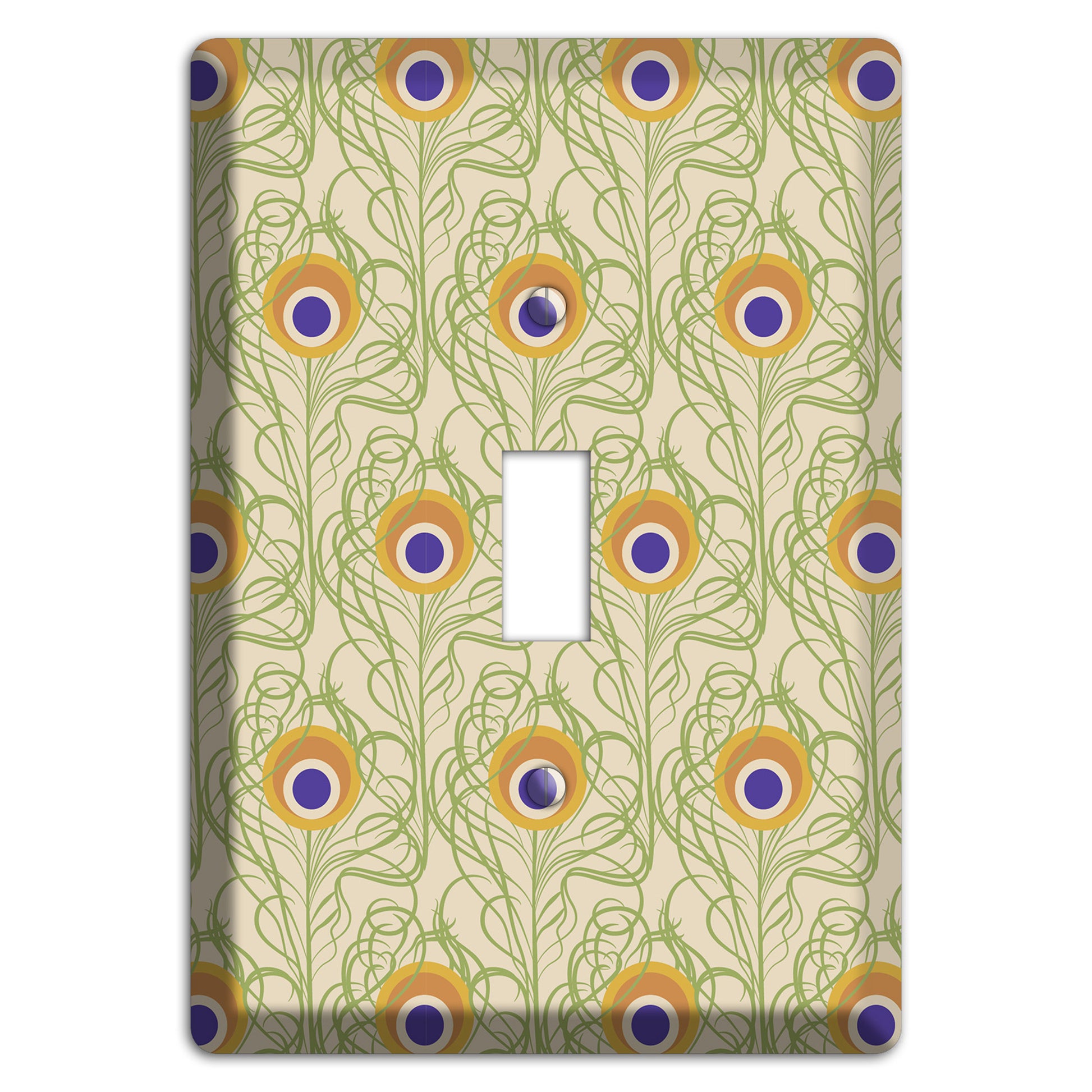 Nouveau Peacock Cover Plates