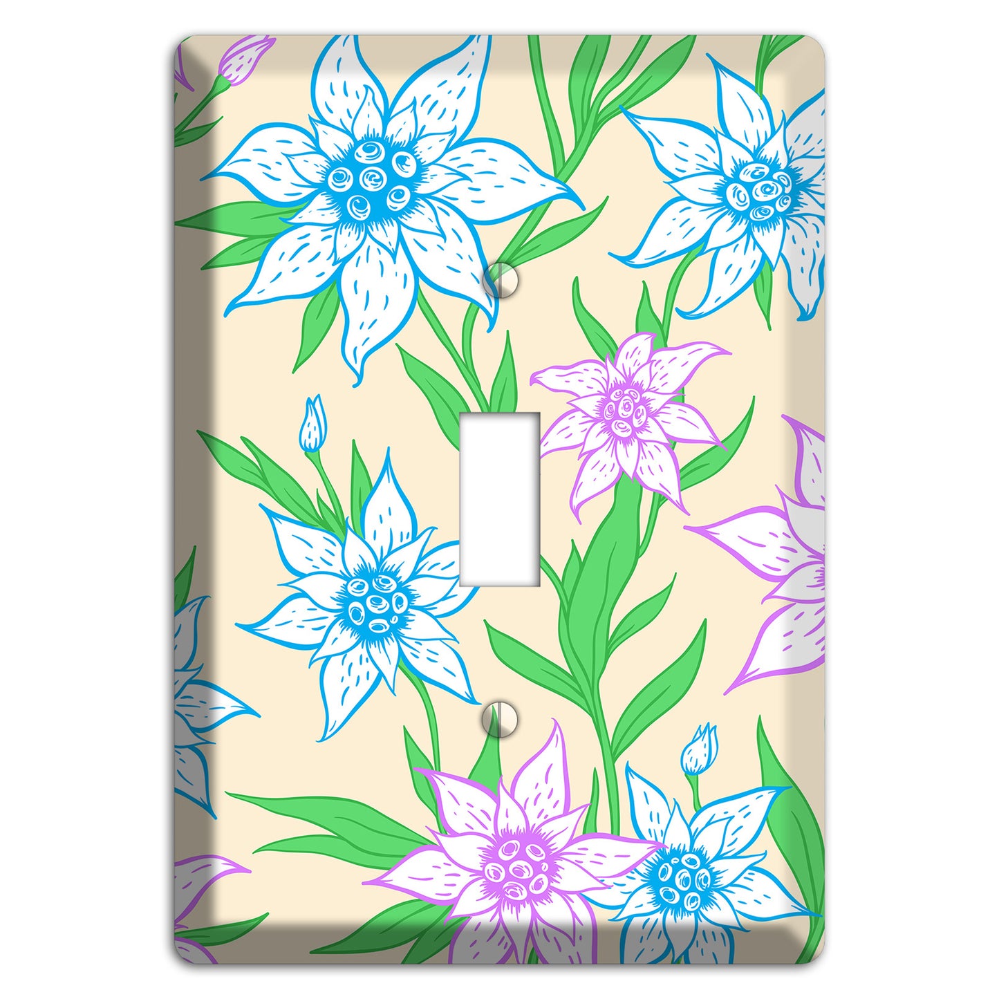 Hand Drawn Flowers Style A Cover Plates