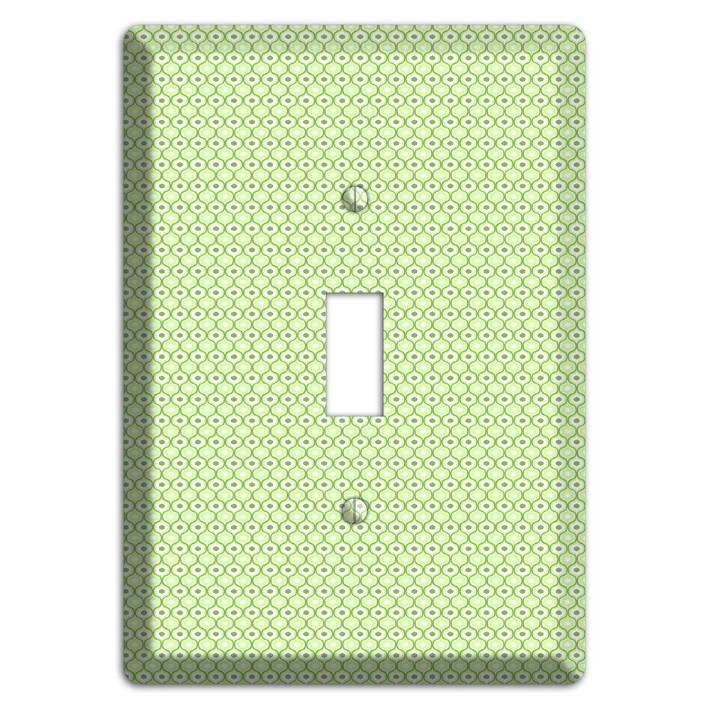 Multi Green Tiny Double Scallop Cover Plates