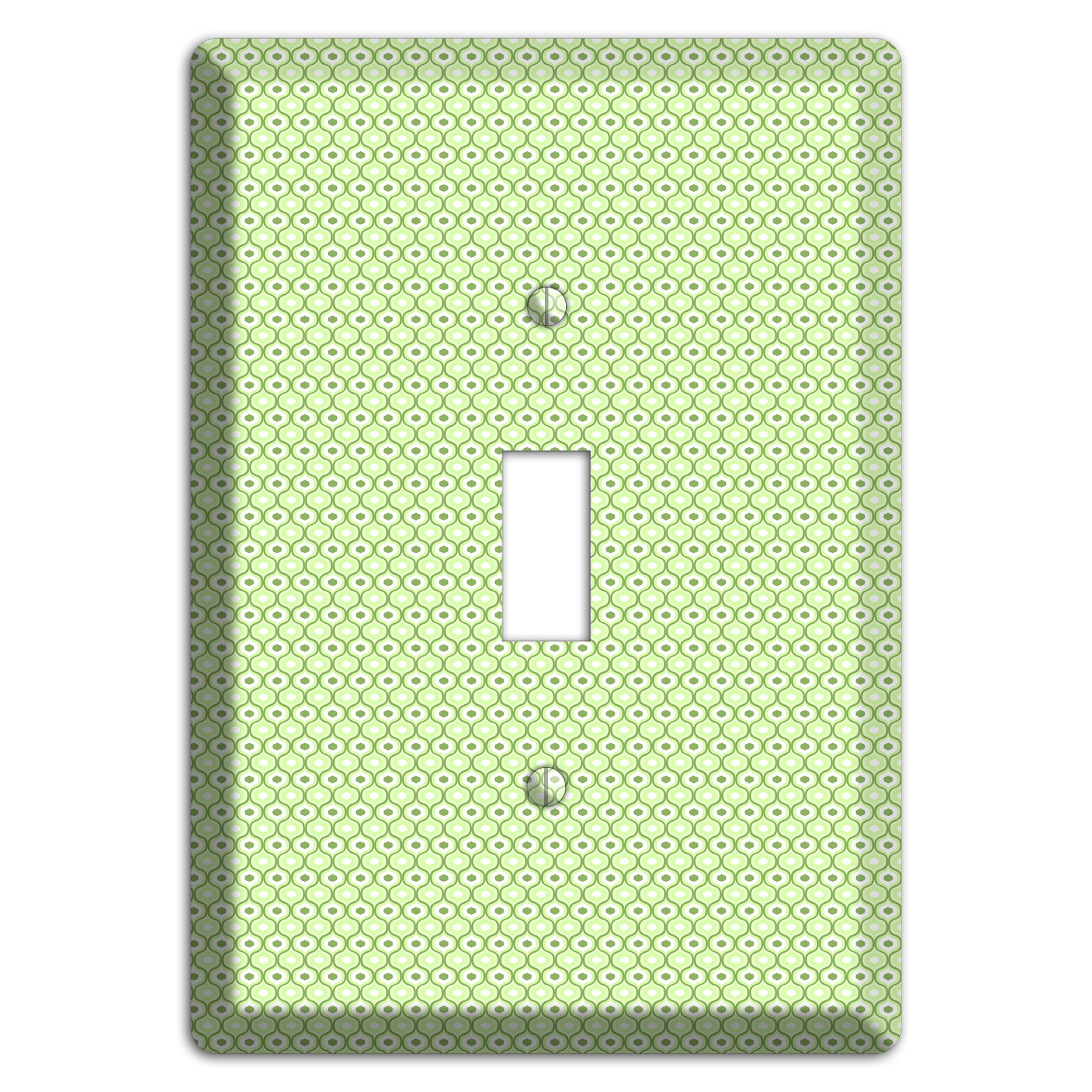 Multi Green Tiny Double Scallop Cover Plates
