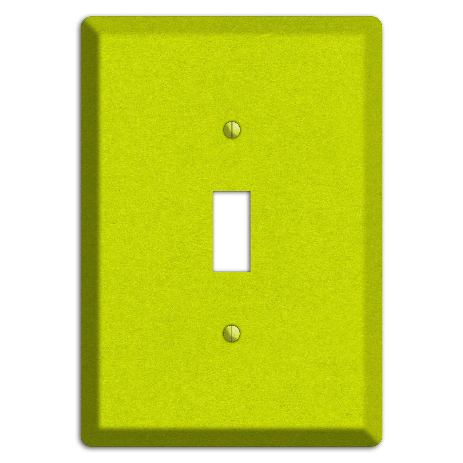 Electric Lime Kraft Cover Plates