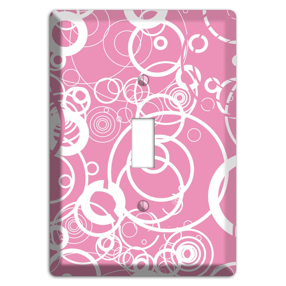 Light Pink Circles Cover Plates