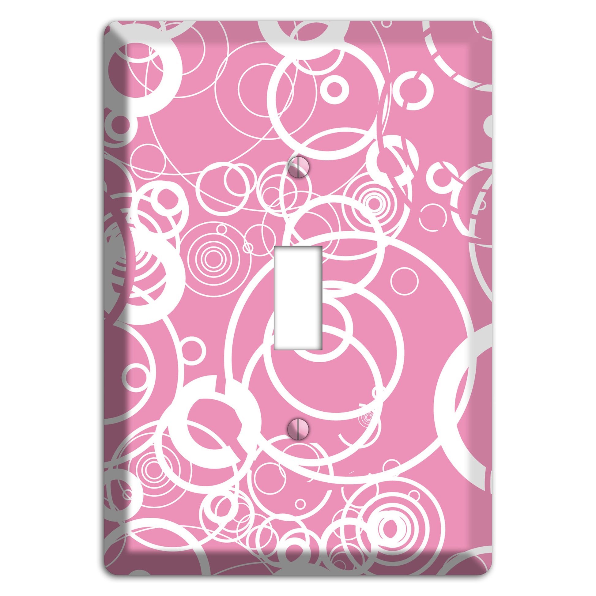 Light Pink Circles Cover Plates