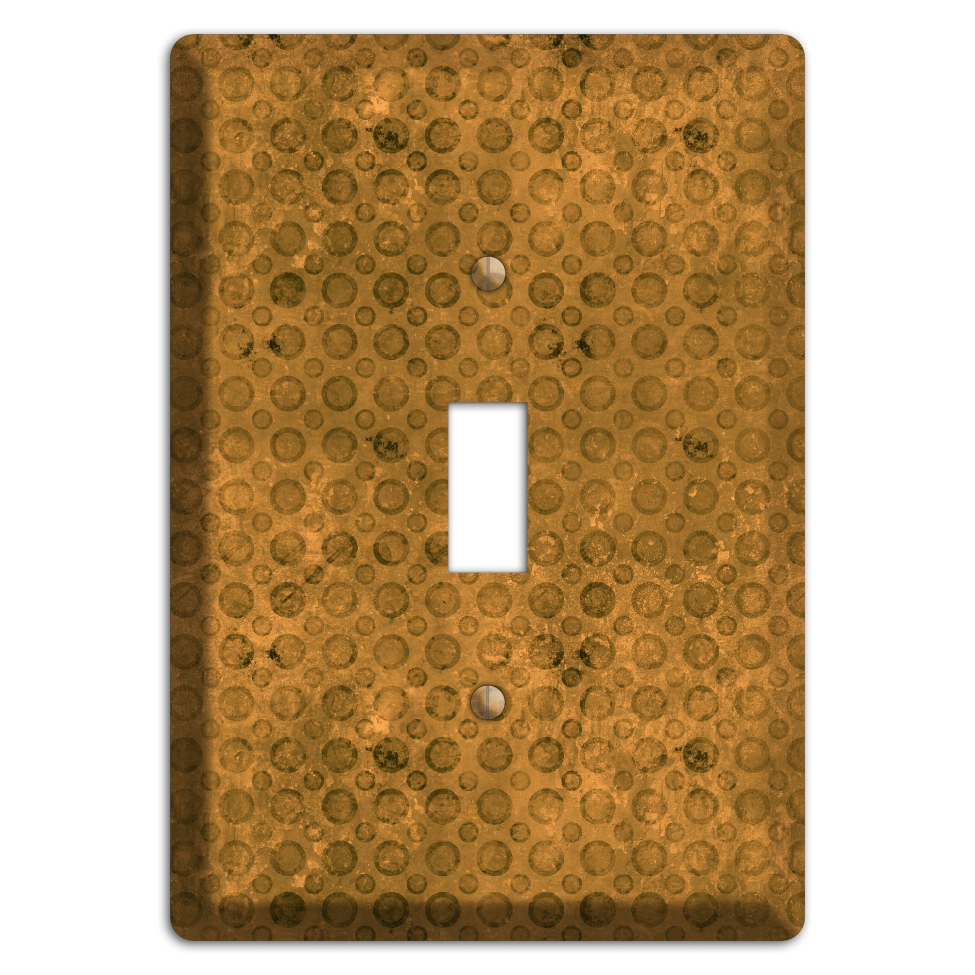 Mustard Circles Cover Plates