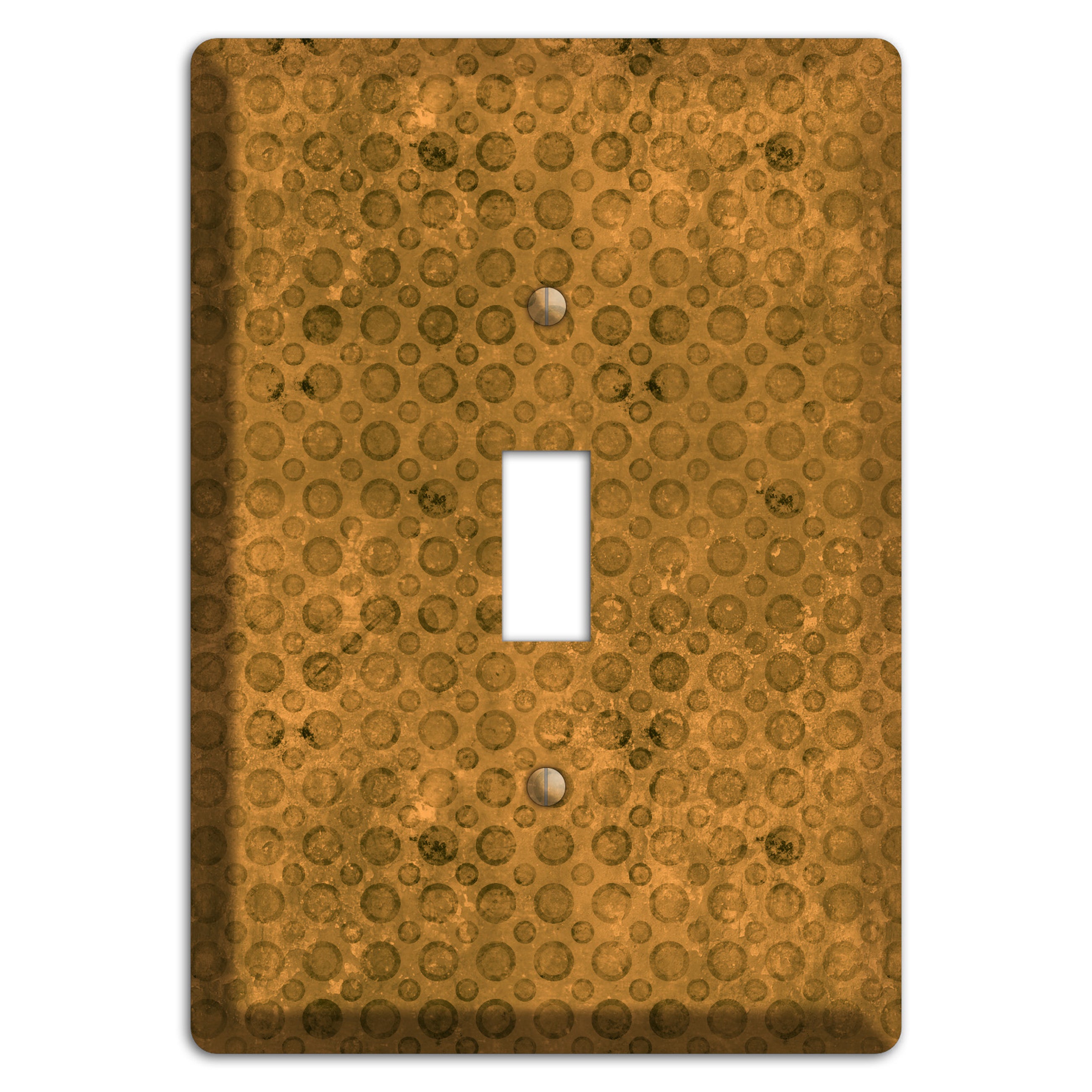 Mustard Circles Cover Plates