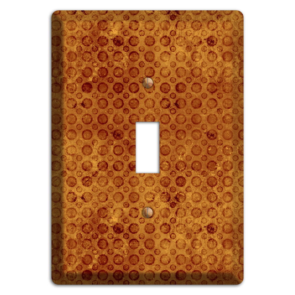 Maroon Circles Cover Plates