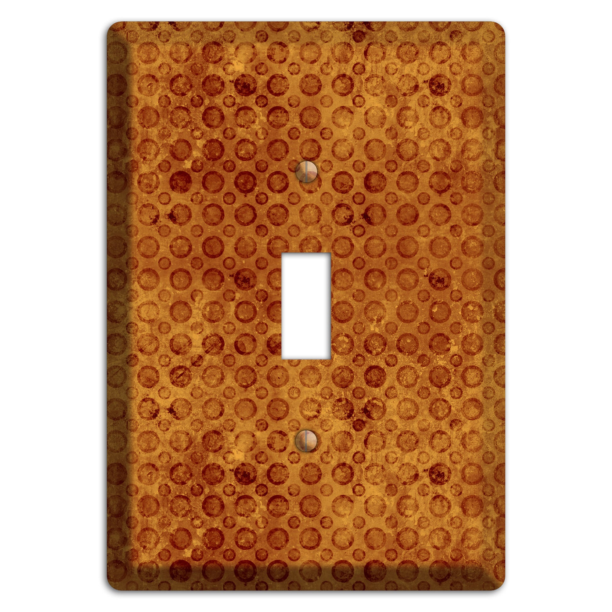 Maroon Circles Cover Plates