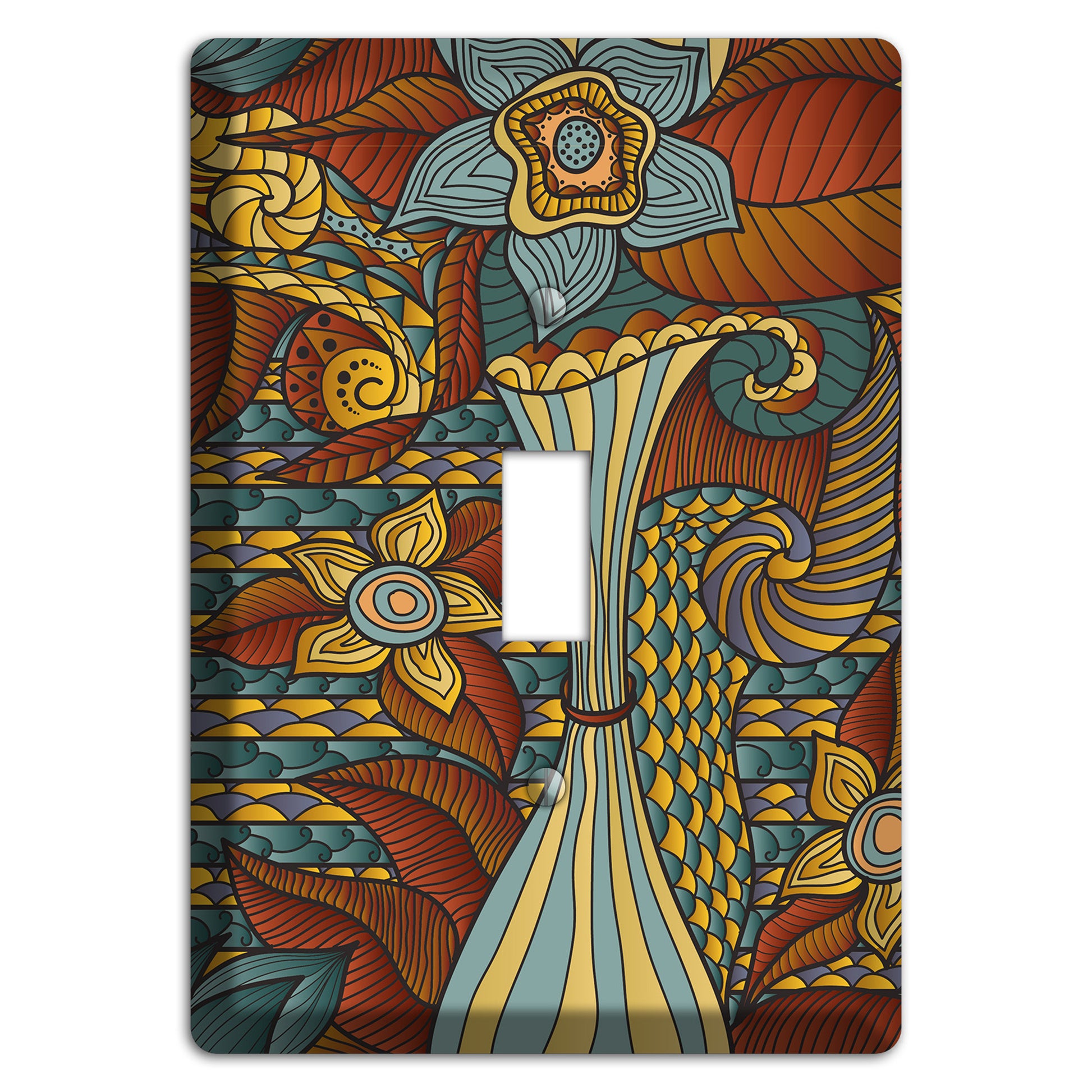 Retro Flourish 4 Cover Plates