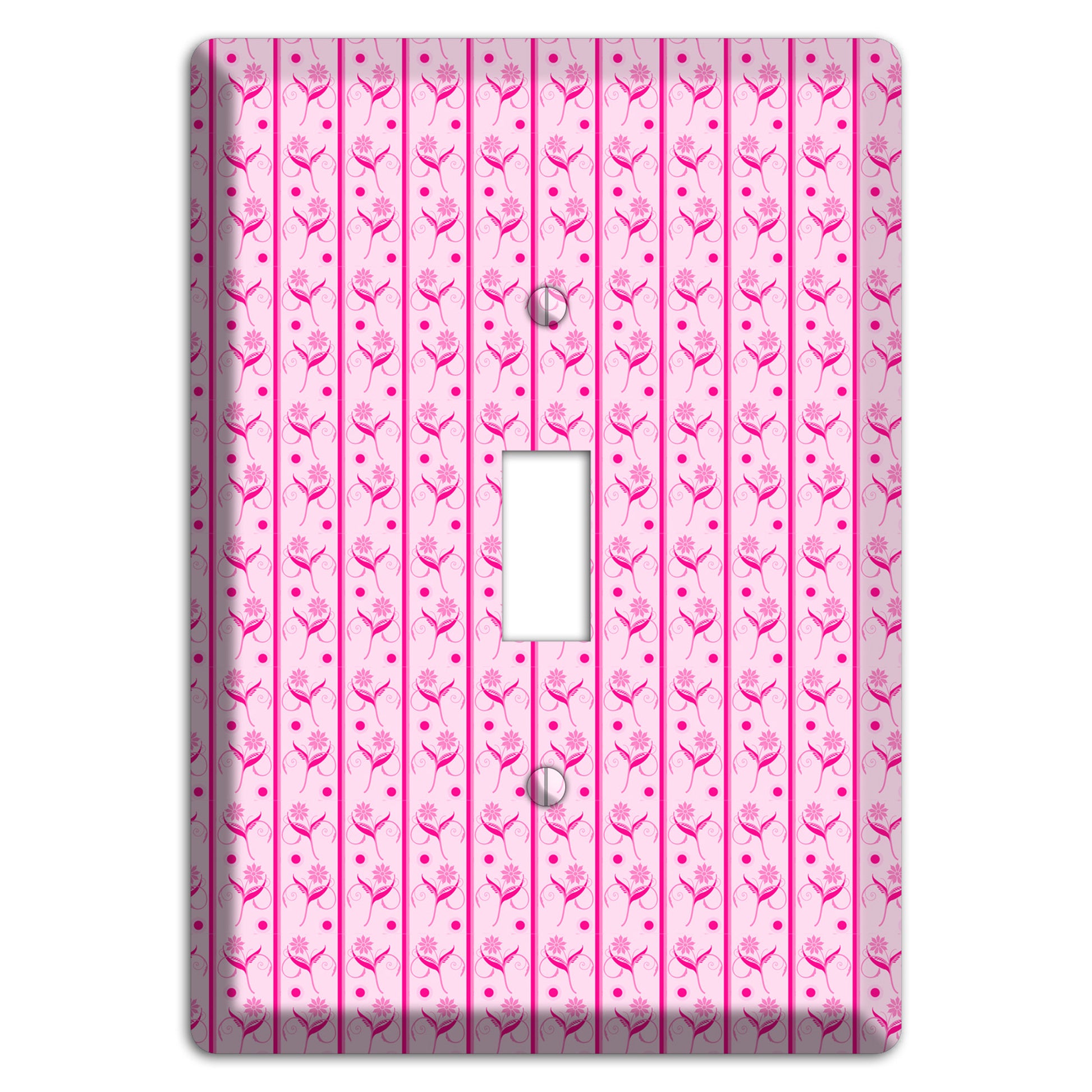 Pink Small Floral Pattern Cover Plates