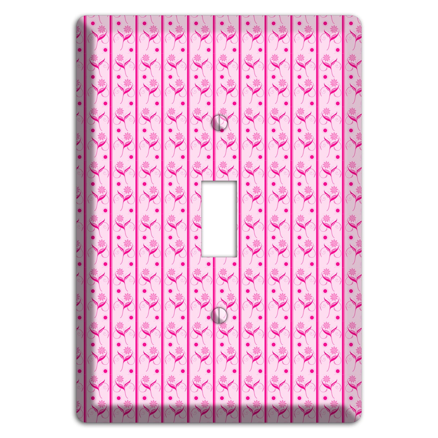 Pink Small Floral Pattern Cover Plates