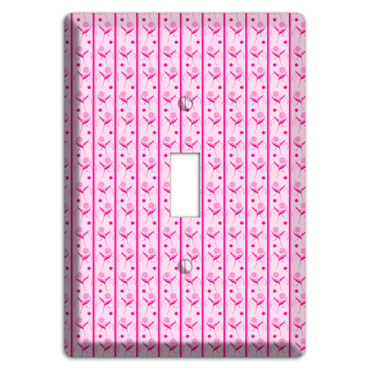 Pink Small Floral Pattern Cover Plates