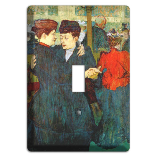 Waltzing Vintage Poster Cover Plates