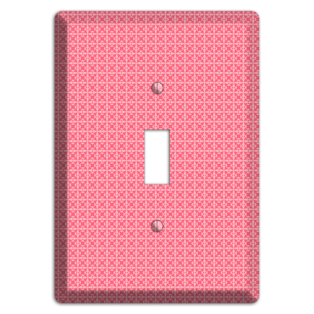 Multi Pink Tiled Arabesque Cover Plates