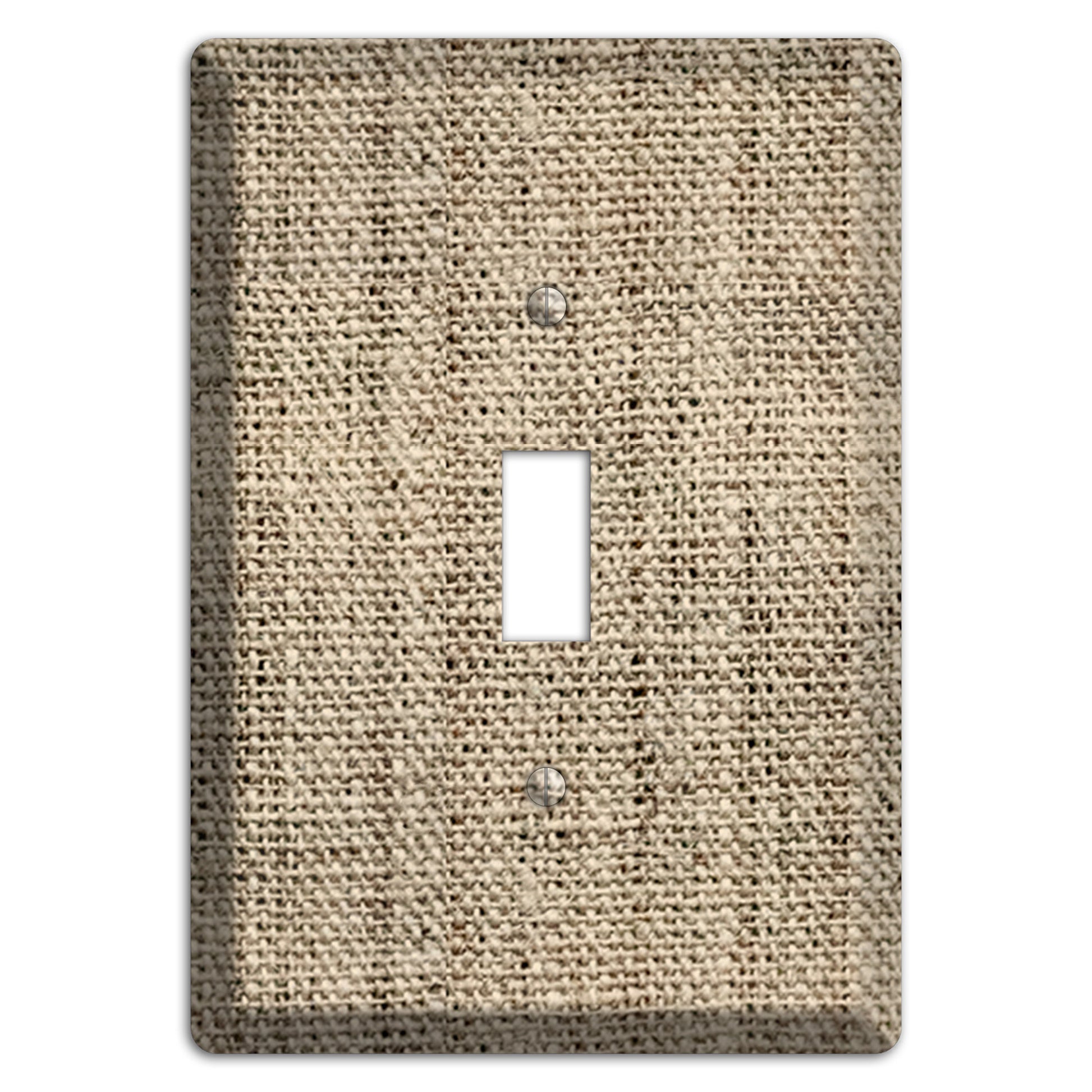 Hillary Burlap Cover Plates