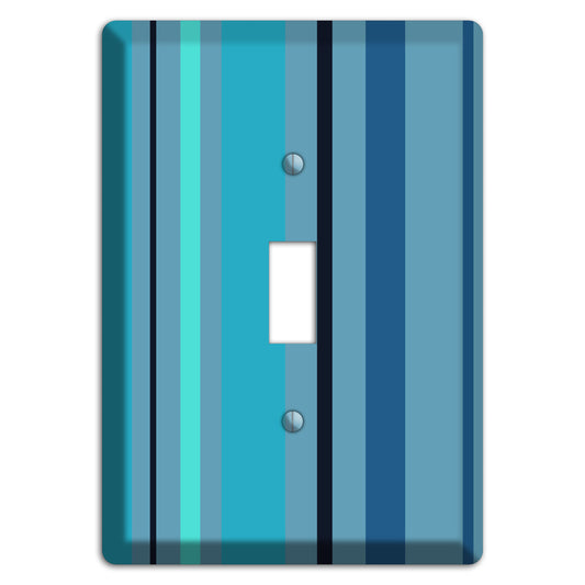 Multi Turquoise Vertical Stripe Cover Plates