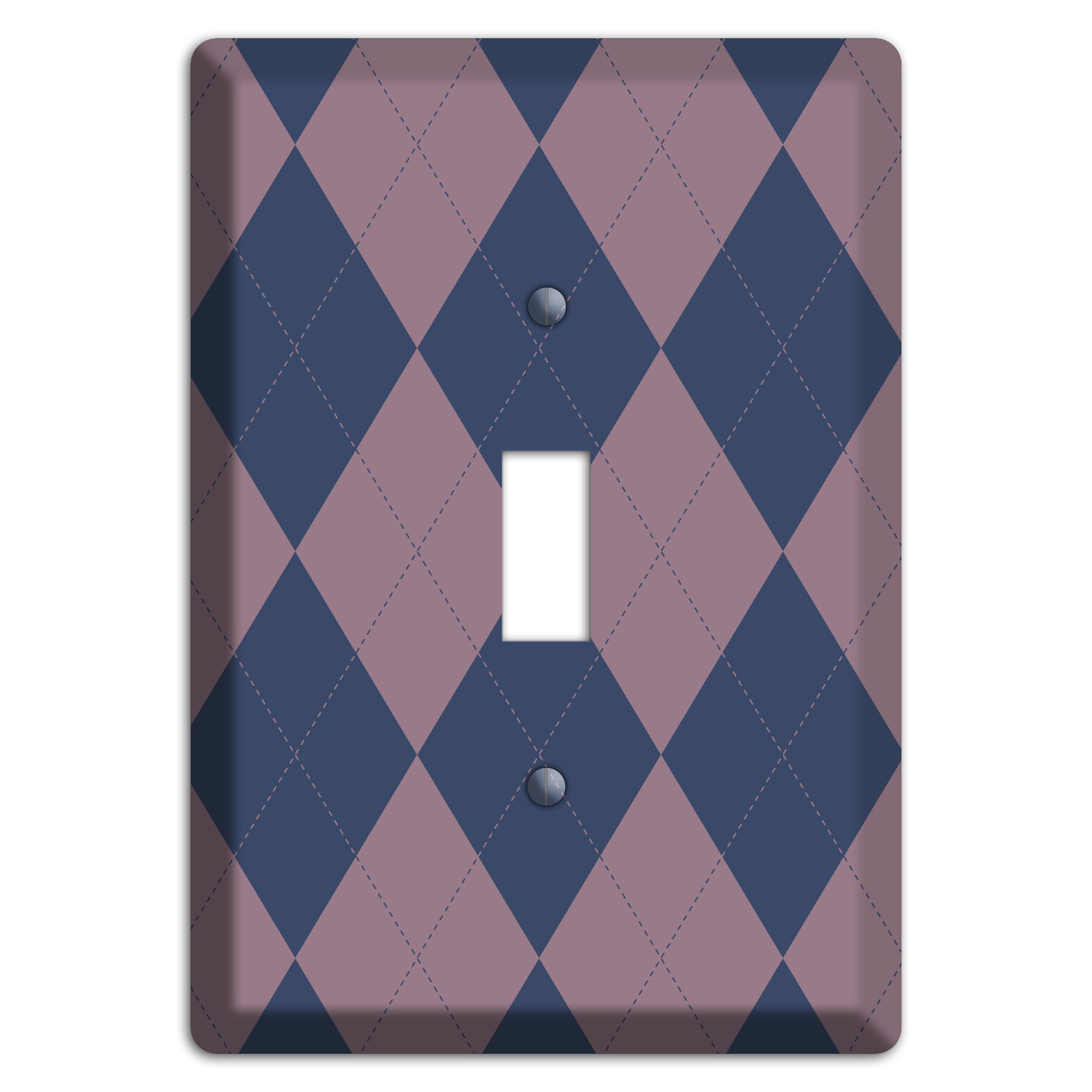 Purple Argyle Cover Plates