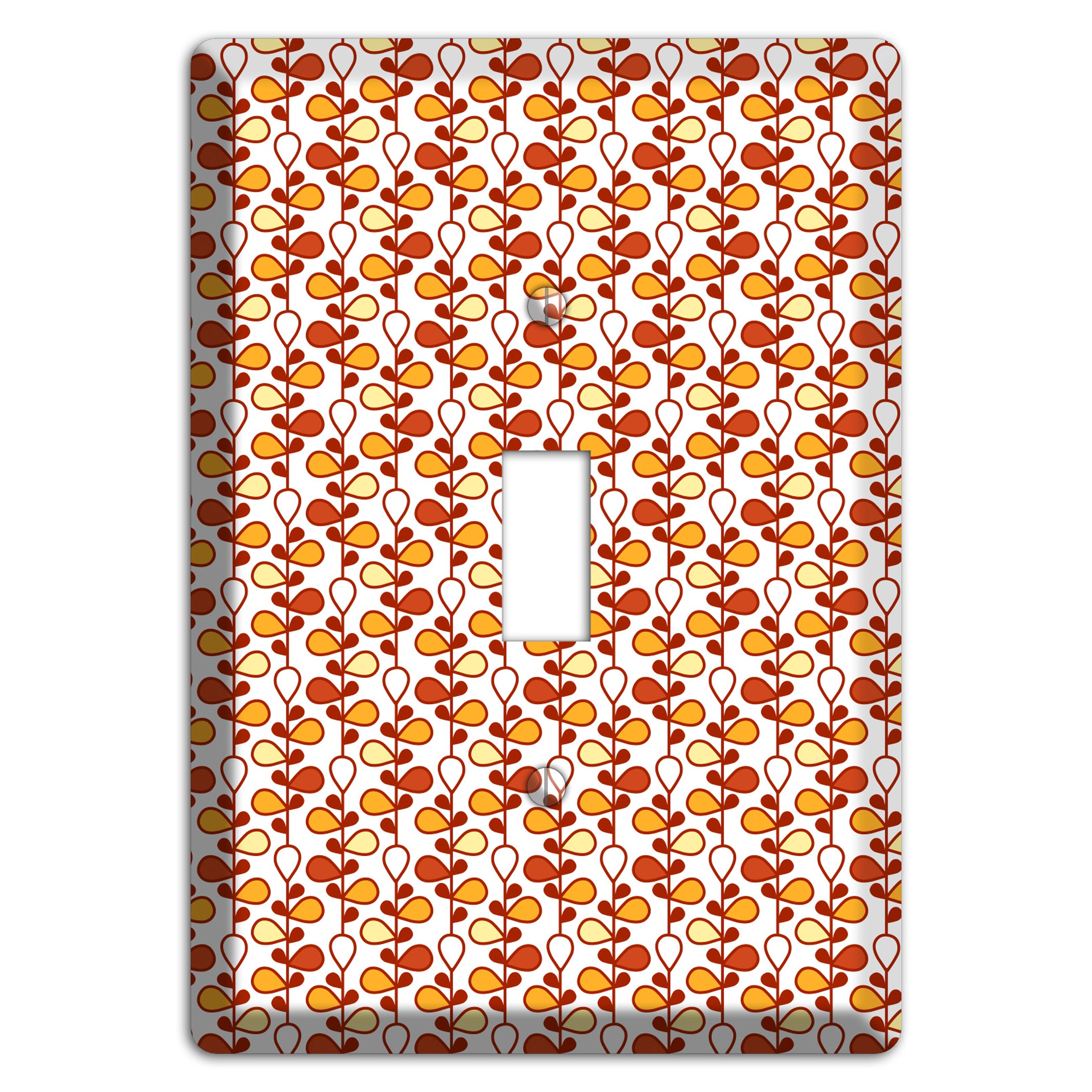 White Teardrop Vine Cover Plates