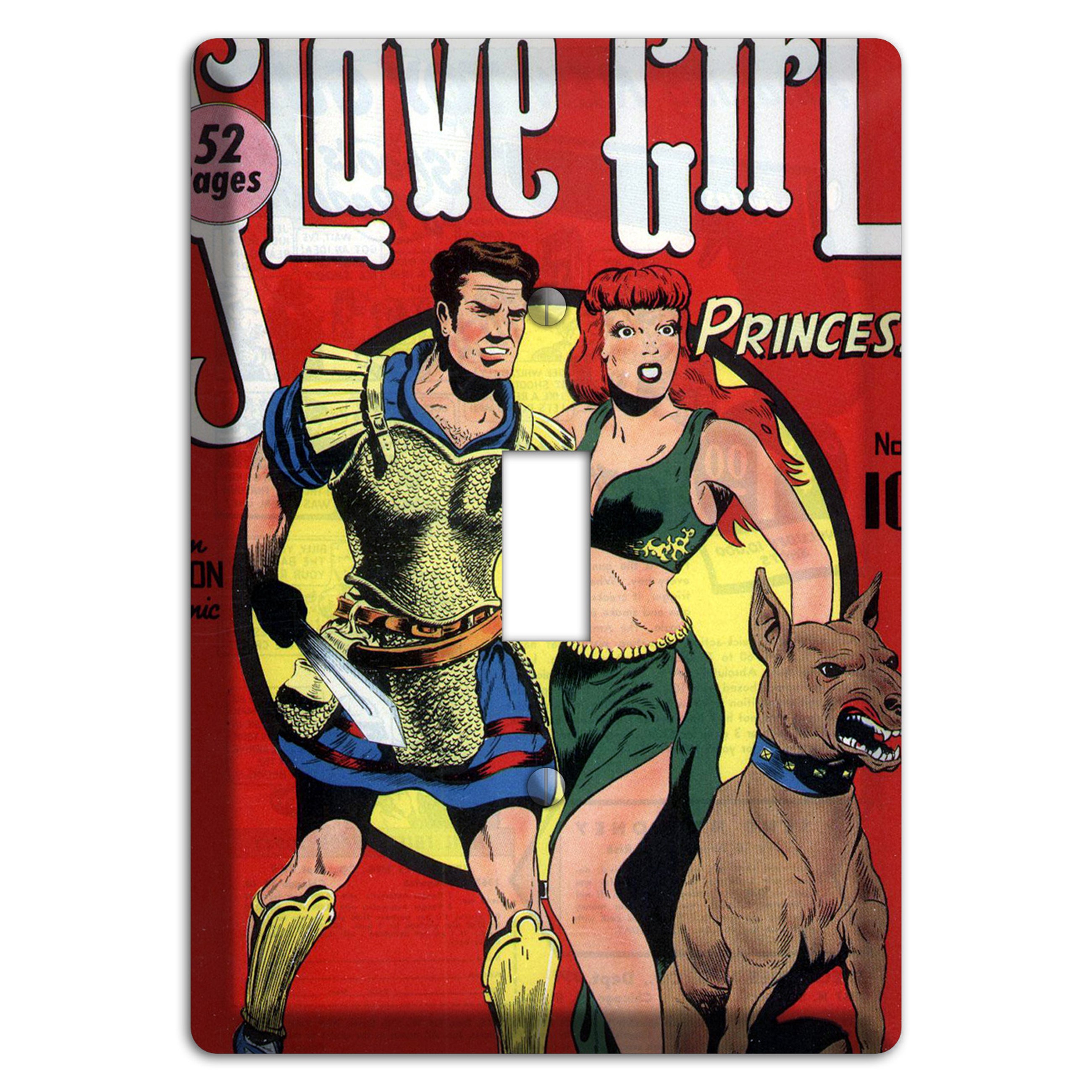 Princess Slave Girl Vintage Comics Cover Plates