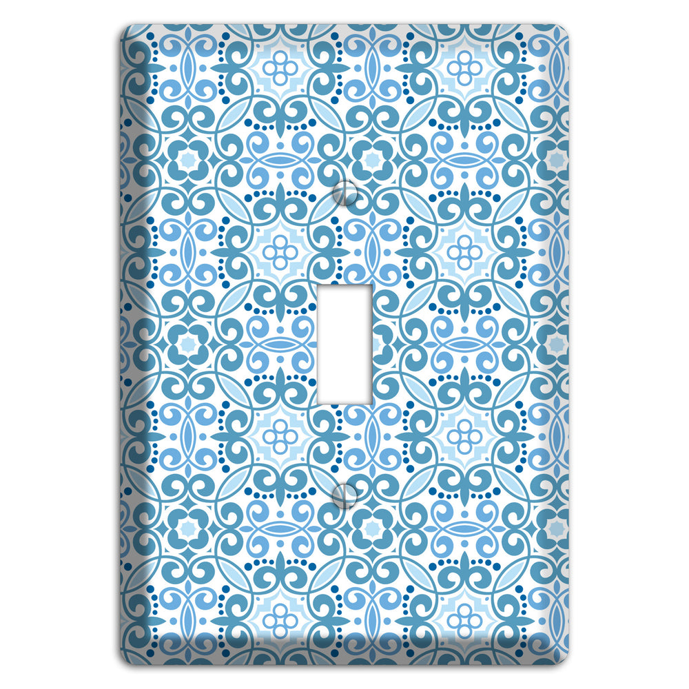 Multi Blue Foulard Cover Plates