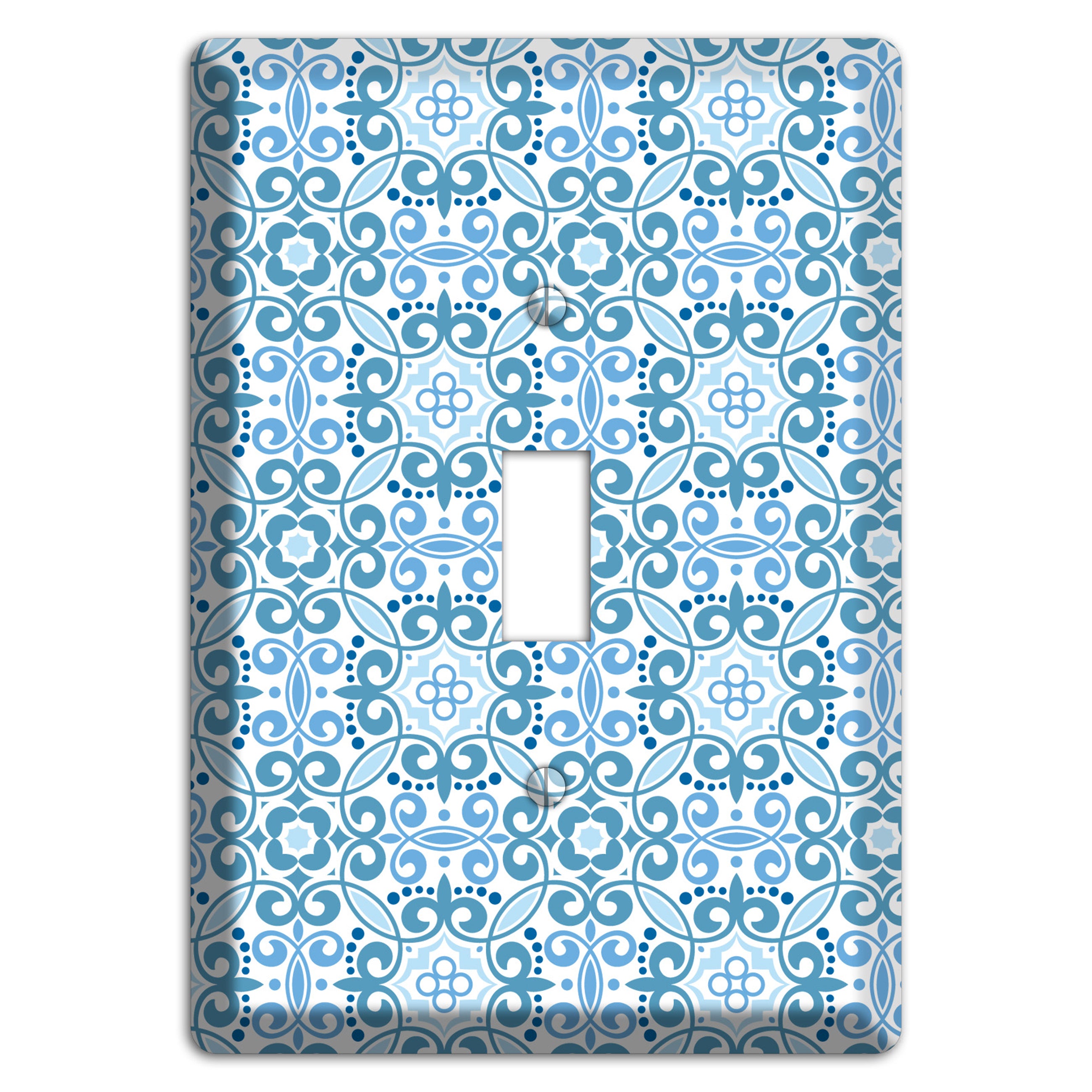 Multi Blue Foulard Cover Plates