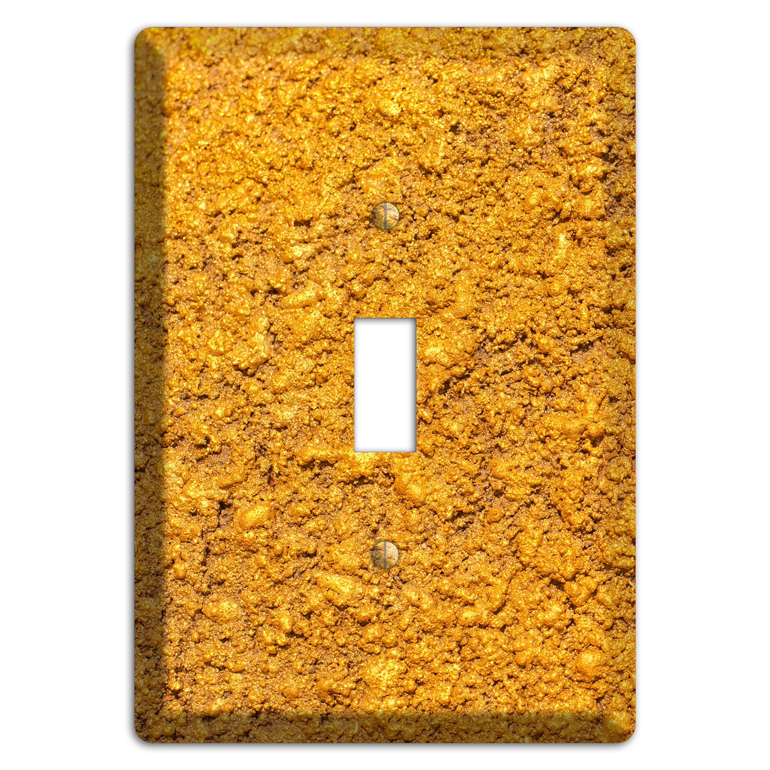 Yellow Textured Concrete Cover Plates