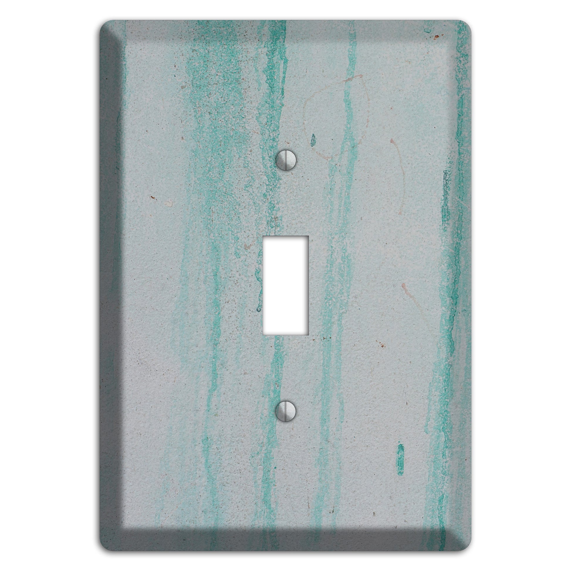 Green Stripes Concrete Cover Plates