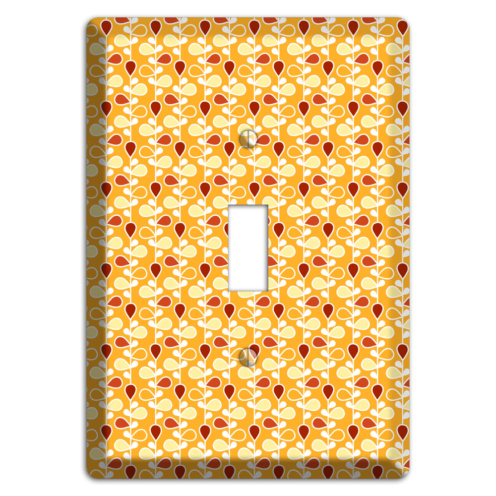 Yellow Teardrop Vine Cover Plates