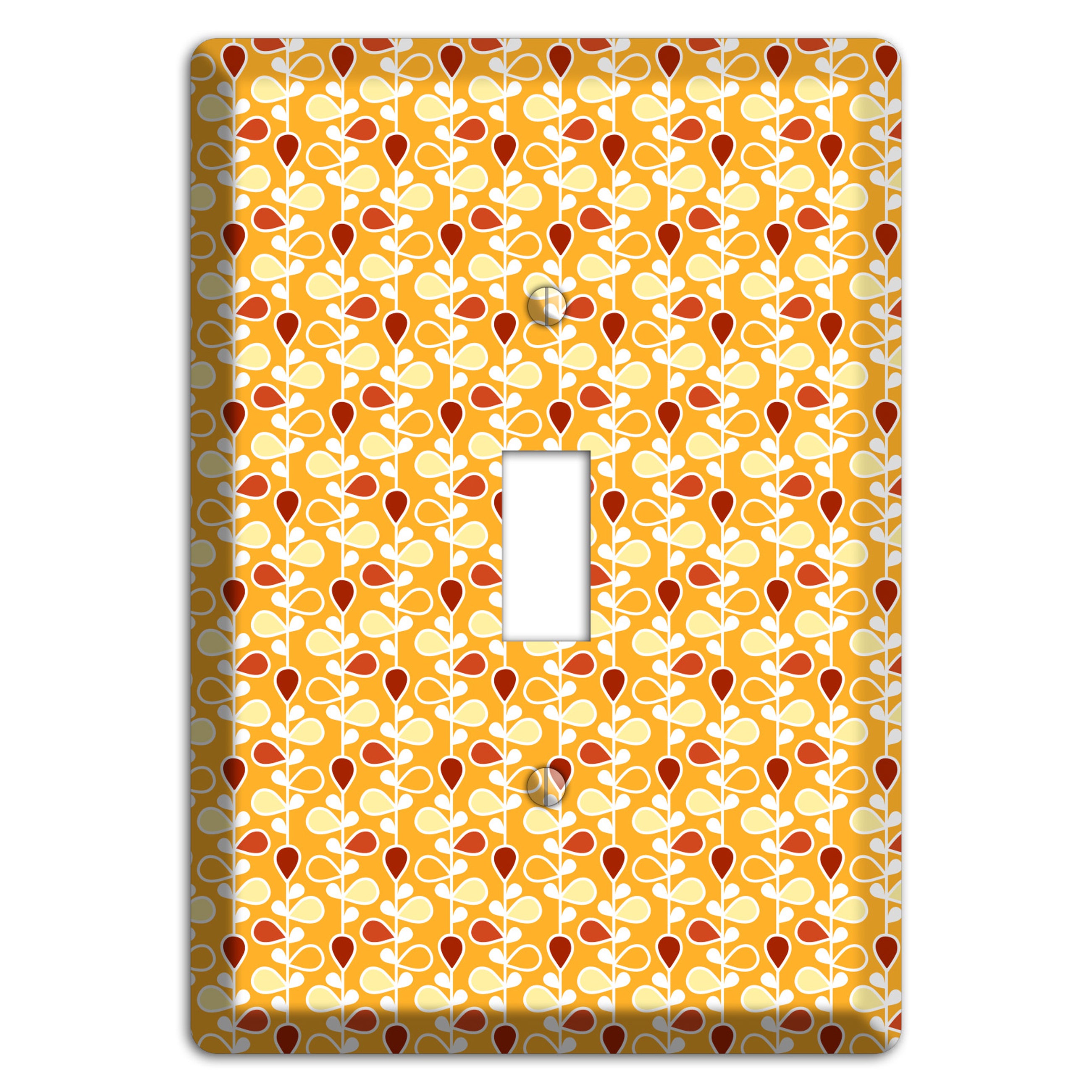Yellow Teardrop Vine Cover Plates