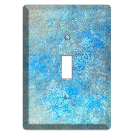 Picton Blue Whimsical Damask Cover Plates