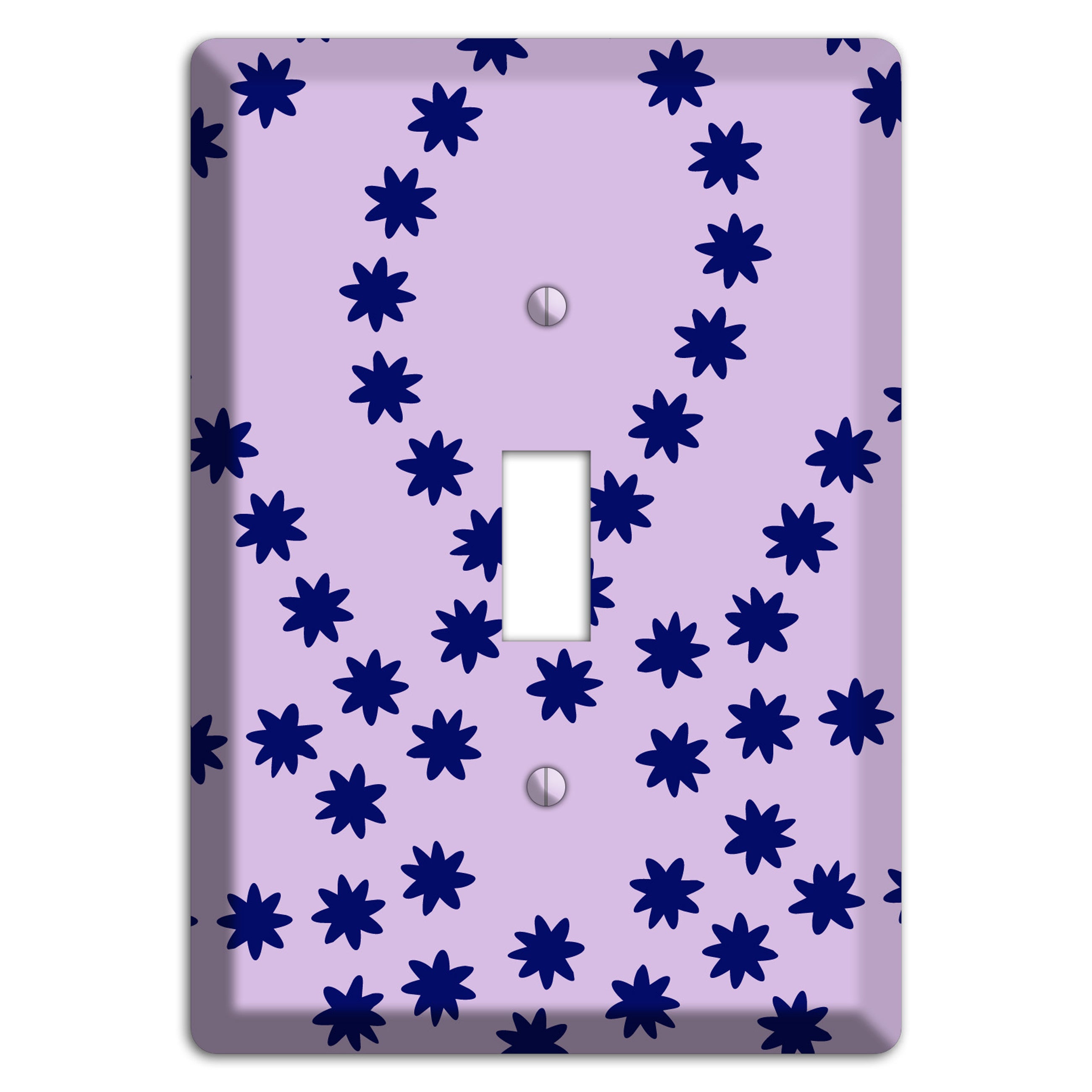 Lavender with Purple Constellation Cover Plates