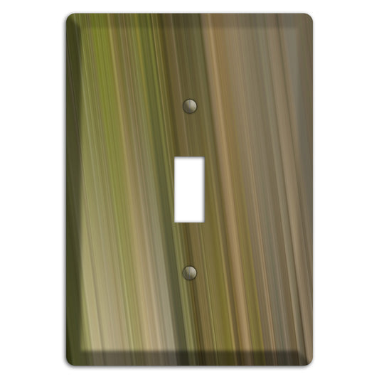 Olive and Brown Ray of Light Cover Plates