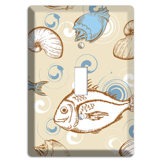 Mixed Sea Life Style 2 Cover Plates