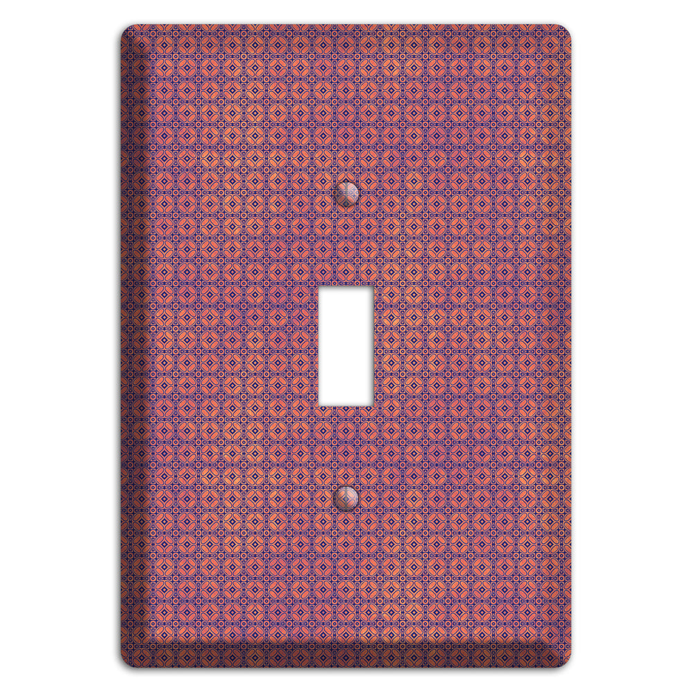 Multi Cranberry Arabesque Cover Plates