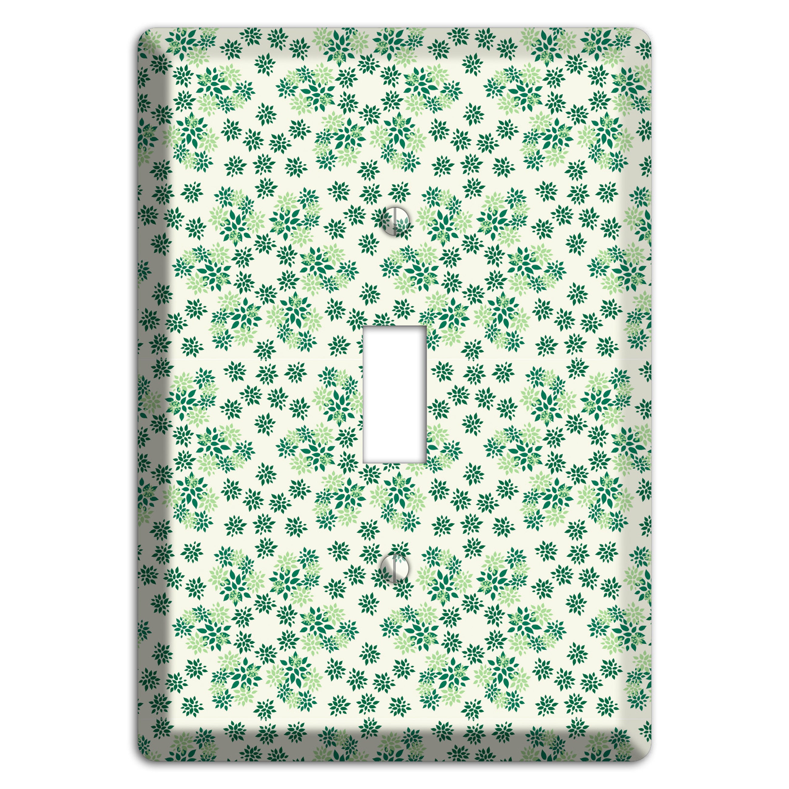 Multi Green Calico Cover Plates