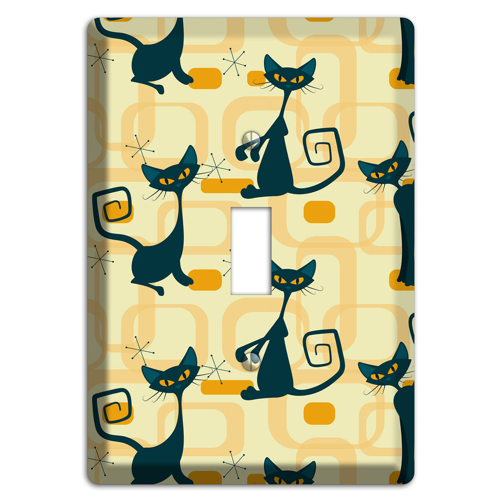 Navy Kitties Cover Plates