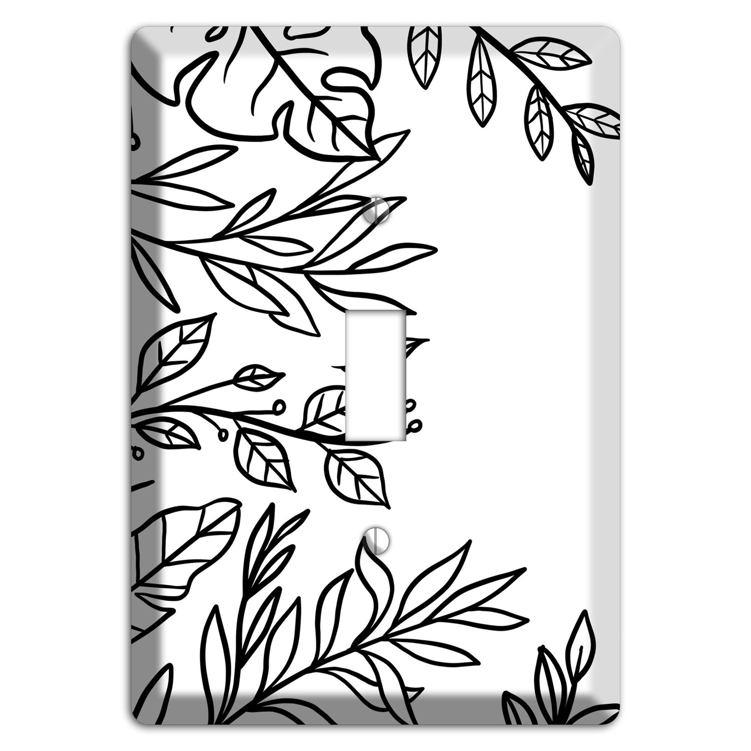 Hand-Drawn Leaves 6 Cover Plates