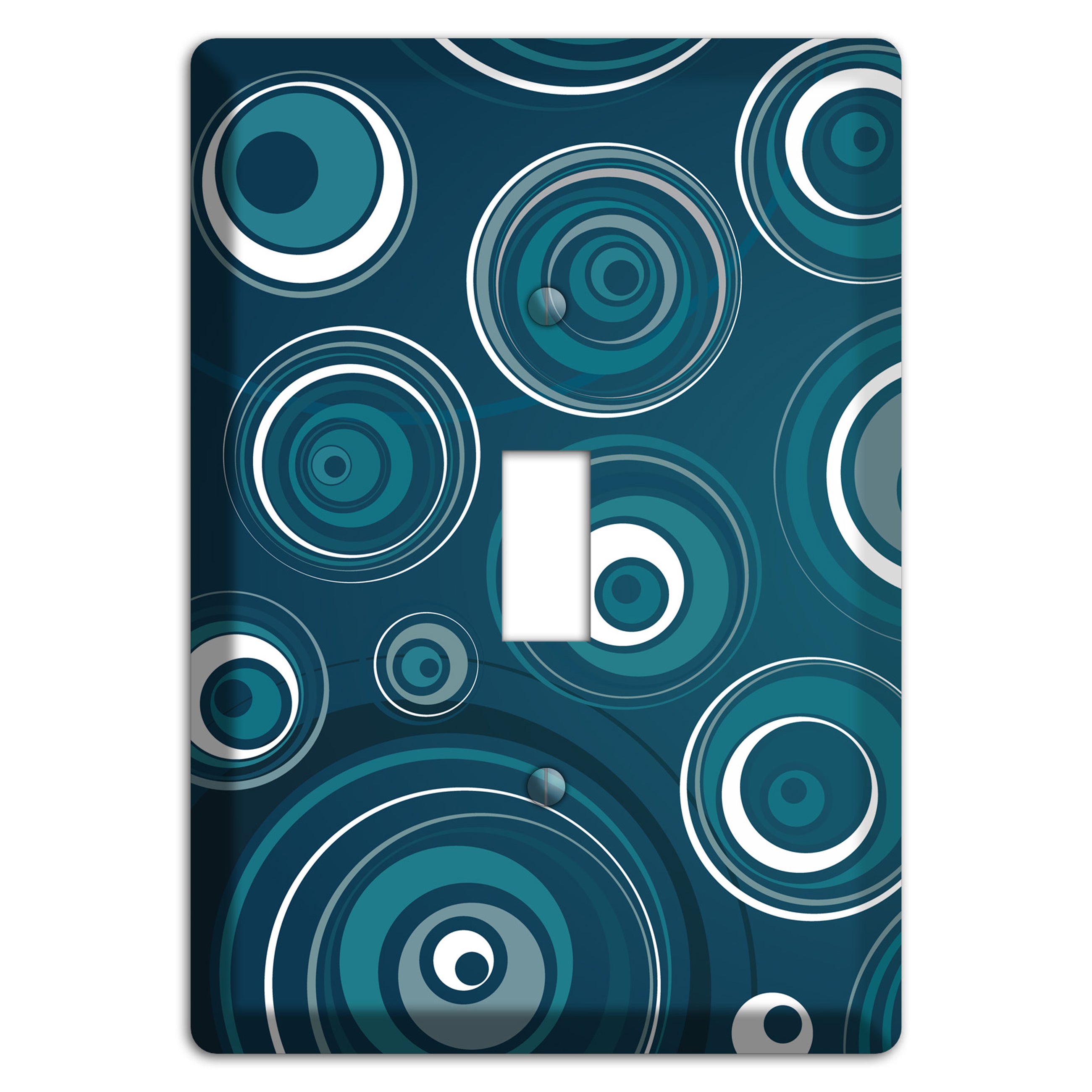 Blue Circles Cover Plates